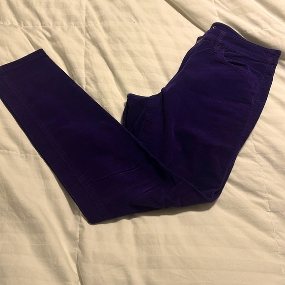 LOFT - Super Skinny Purple Corduroys - Size 28/6 - Picture 1 of 7